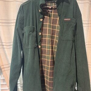 Canada Green Corduroy Shirt Jacket
